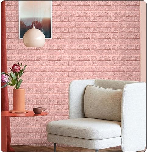 Miniatura 9 de Panel de pared 3D, 10 unidades, autoadhesivo, impermeable, de espuma de polietileno, anticolisión, utilizado para baño y sala de estar, decoración