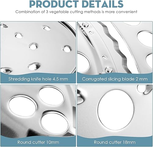 Miniatura 3 de Reemplazo de la cuchilla de disco triturada de rebanada para Hamilton Beach Procesador de alimentos pieza de repuesto 70730 70740 70670 70760