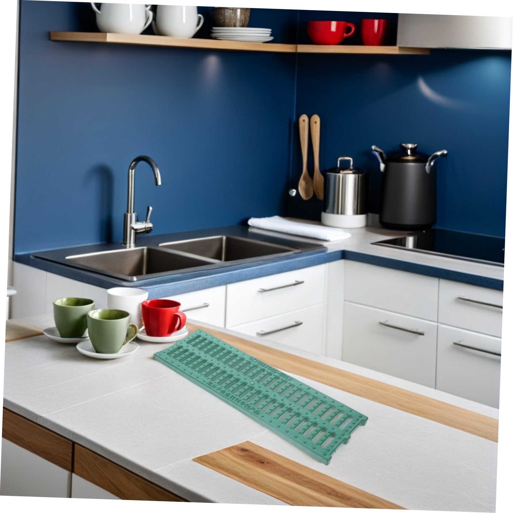 Ciężkie osłony odpływowe z żywicy Du, plastikowe płyty do rusztu kanalizacyjnego do kuchni i na zewnątrz, 150 x 500 x 20 mm, odporne na korozję i łatwa instalacja