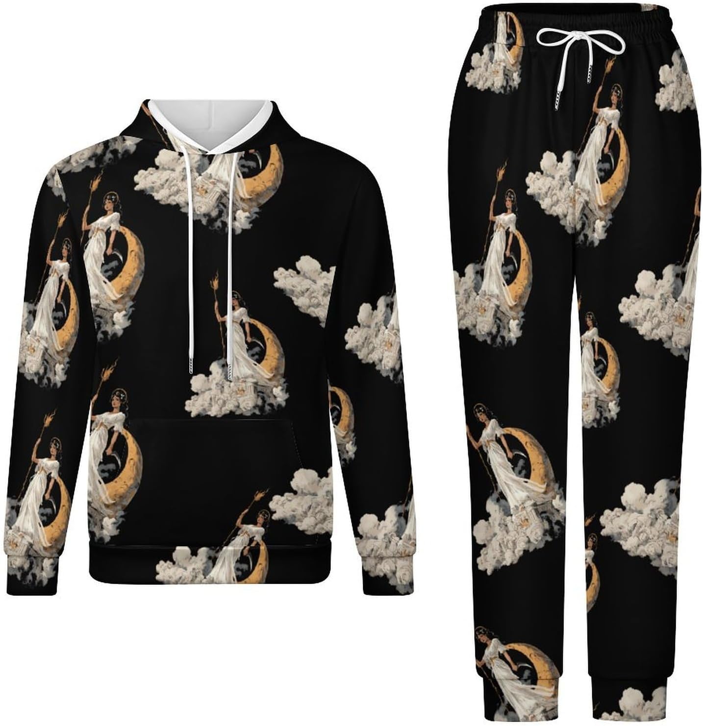 Goddess Hecate Greek Mytholog Mens Hoodies for Women Sweatsuit Sweatshirt And Sweatpant Tracksuit Jogging Suits