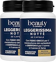 Lightweight Night Slimming Supplement 120 Capsules - Fat Burning, Draining and Night Metabolism - Griffonia, Mate, Fenugreek, Carob - Natural, Stimulant Free