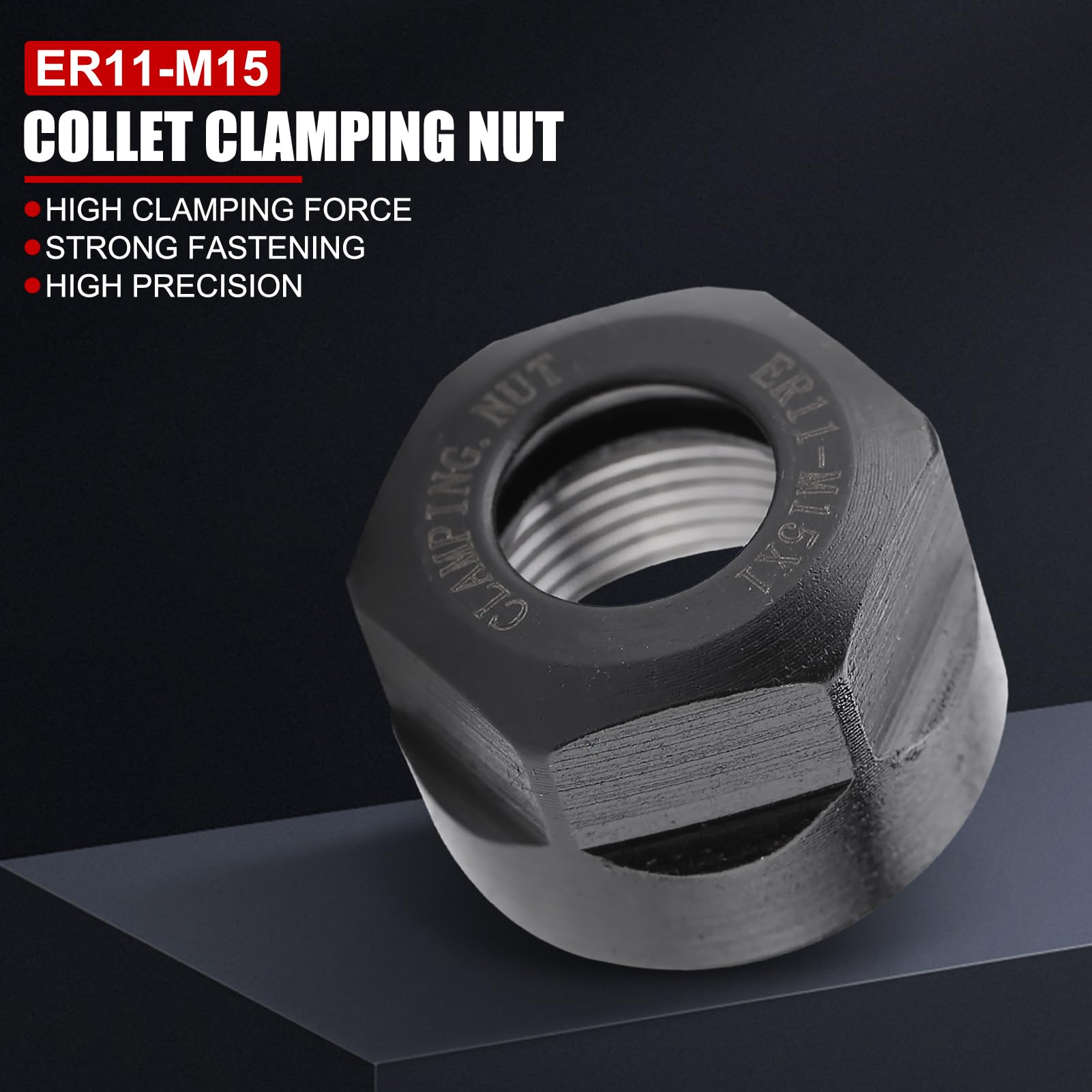 SURENHAP Écrou ER 5 Pièces/ensemble ER16A écrous Pince écrou De Serrage Pour ER CNC Fraisage