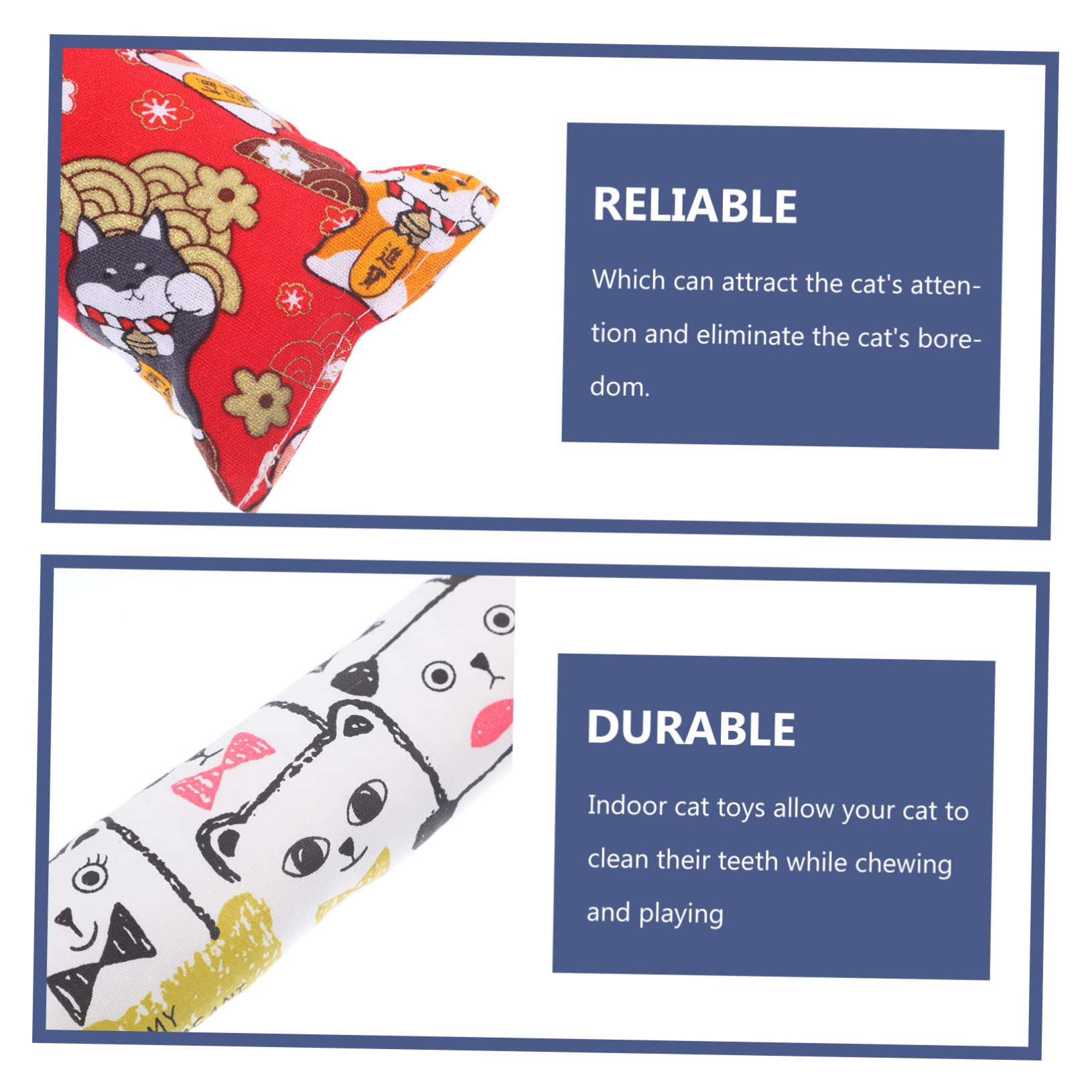 DOITOOL 12pièces Jouets Chat pour Chaton avec Coussin Herbe à Chat Jouets à Mâcher Divertissement Et pour Vos Félins