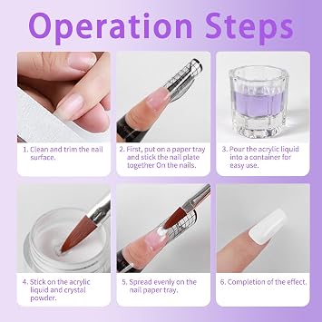Acrylic Liquid Monomer 120ml for Acrylic Powder Liquid 4 Fl.oz Acrylic Nail System Acrylic Nail Tools with Acrylic Brush and Dappen Dish