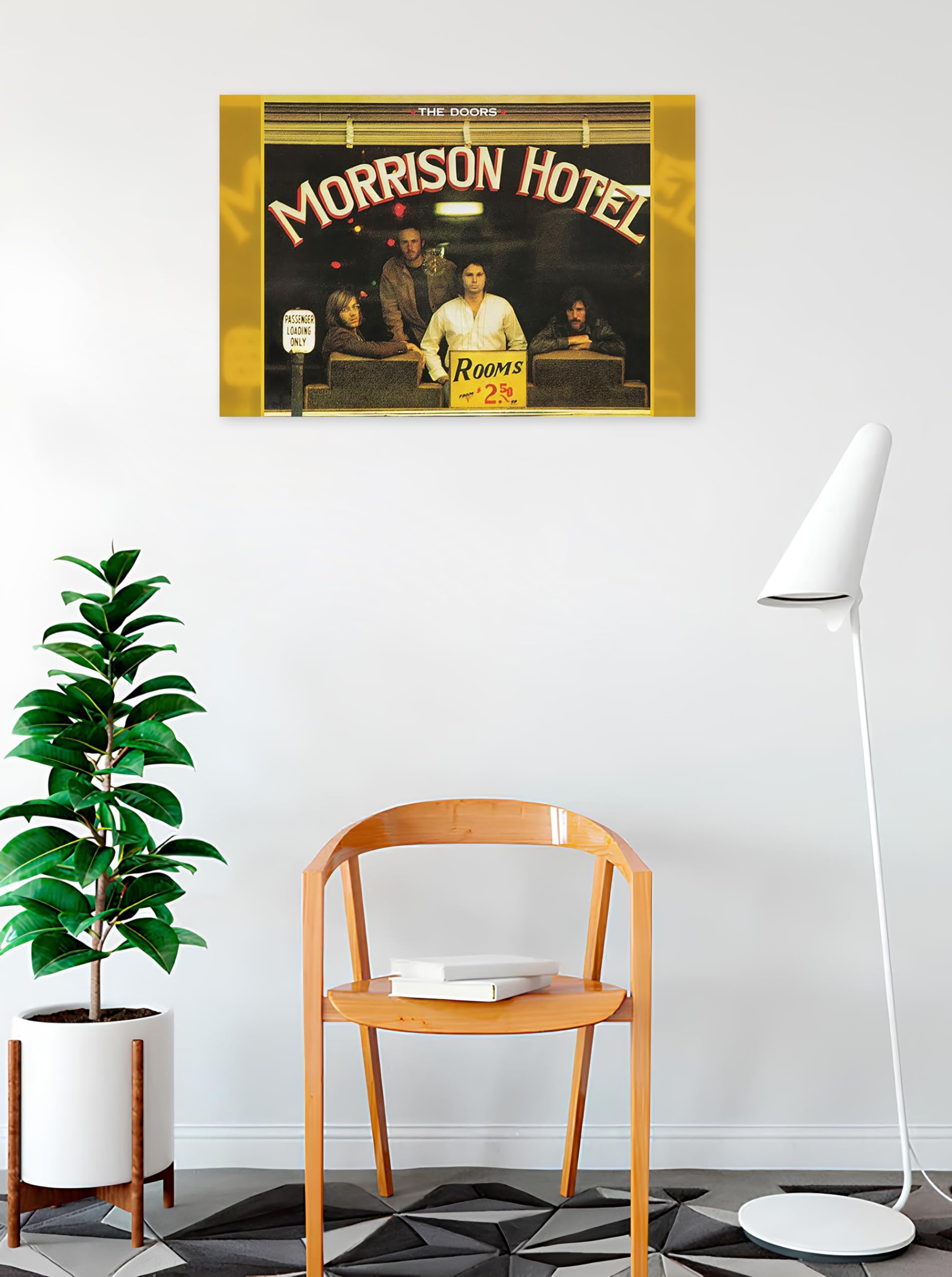 GKEVER Canvas Picture Jim Morrison Smoke Singing Poster Canvas Wall Art Pictures For Bedroom Wall Art Gifts Decor 30x50cm Unframed - View #9