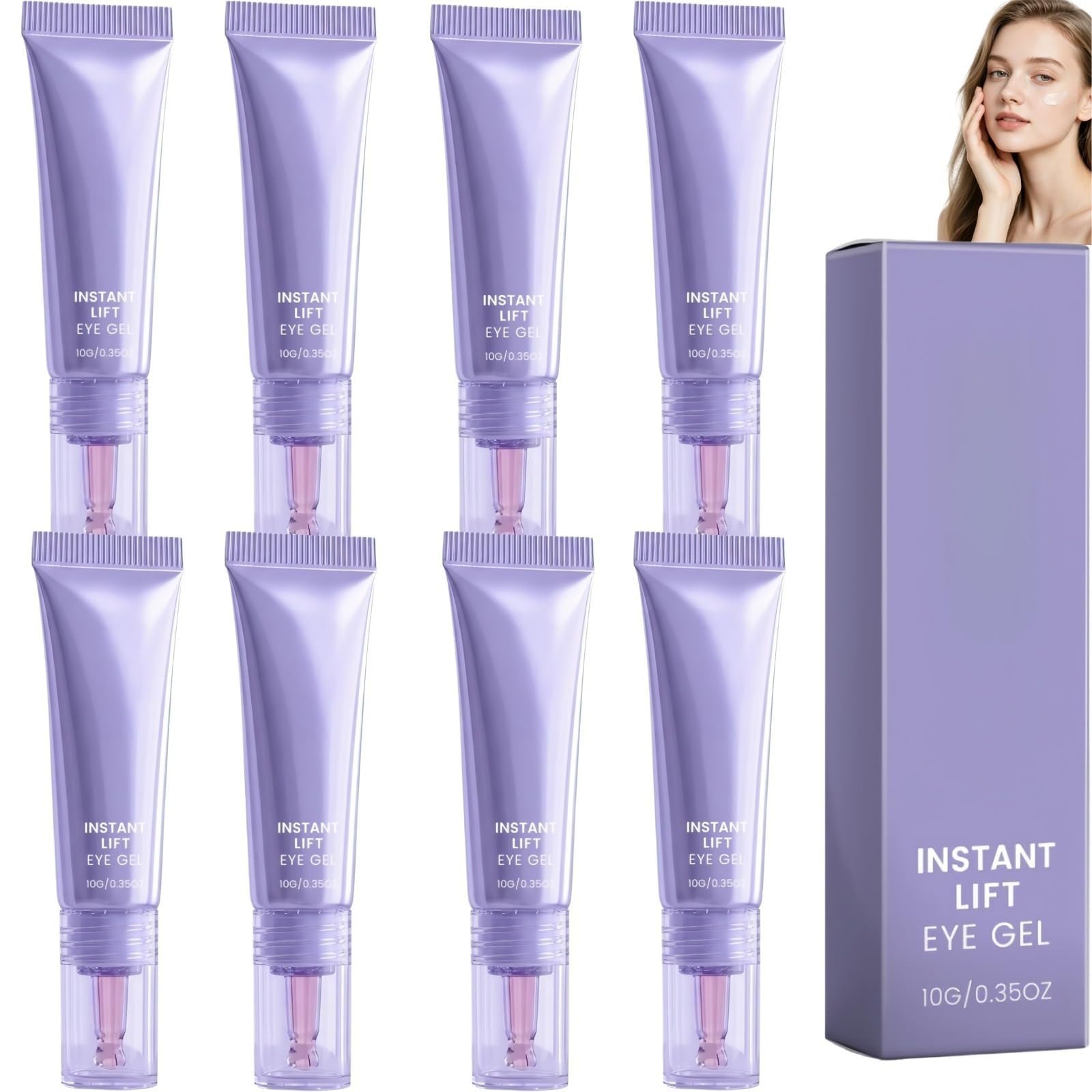 Gel lifting istantaneo per gli occhi, Retinol Creme Contorno Occhi, Anti-occhiaie, Crema Riparatrice Occhi Idratante, Corregge rughe, tasche, occhiaie e rilassamento del contorno oculare. | Idratare e levigare la pelle del contorno occhi.