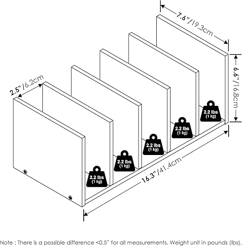 Miniatura 2 de Furinno Hermite Home Office Supplies - Organizador de almacenamiento para estantería de escritorio, color espresso