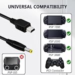 COMeap PSP Charger Cable,PS Vita Charger Cord for Sony PlayStation Vita PSV 1000/PSP 1000 2000 3000 Series/PS3 Controller USB Data Cable & Charging Cord 3FT