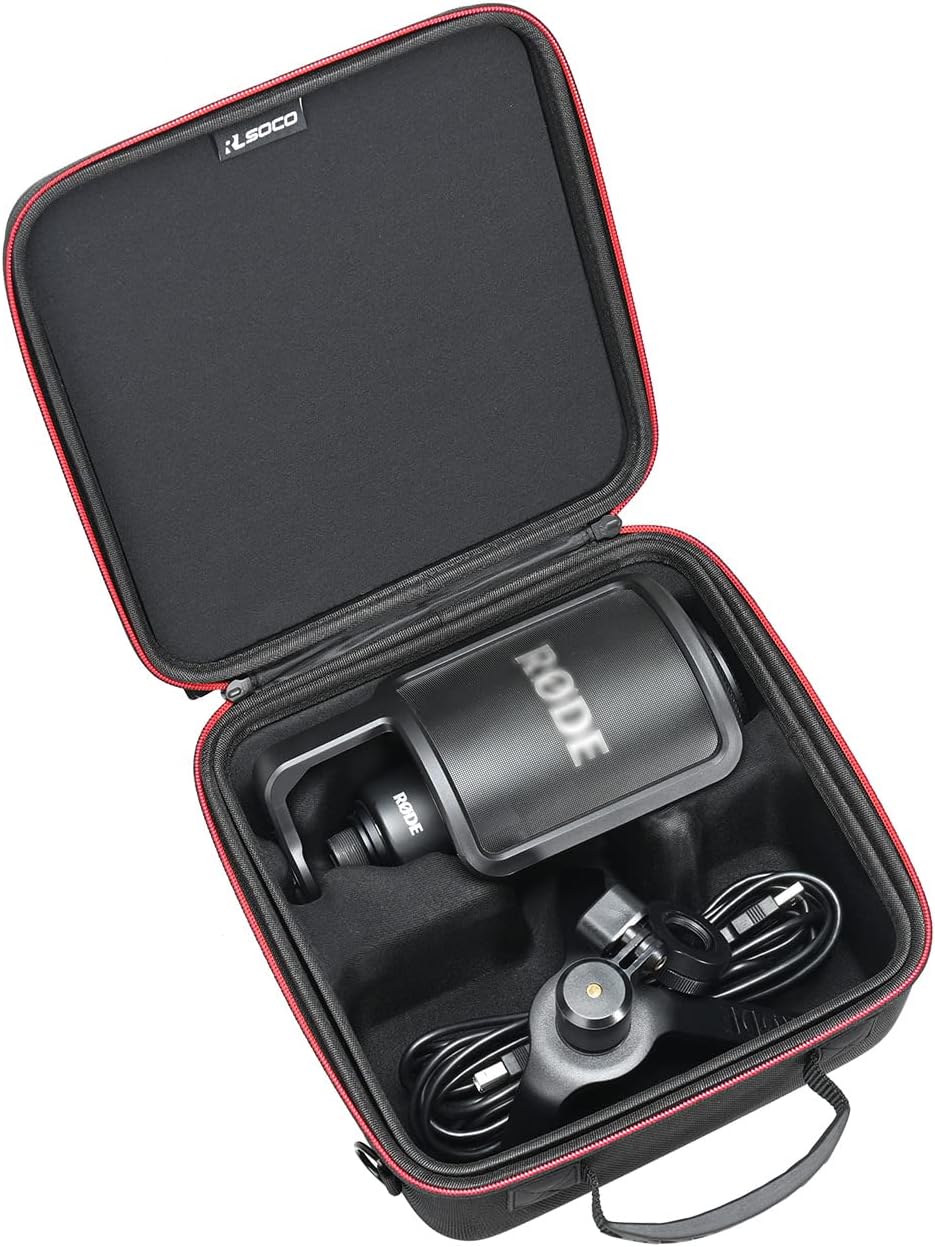 Hard Case for RØDE NT-USB+ / NT-USB USB Condenser Microphone | Compact Design with YKK Zipper & Scratch Protection (Case Only)