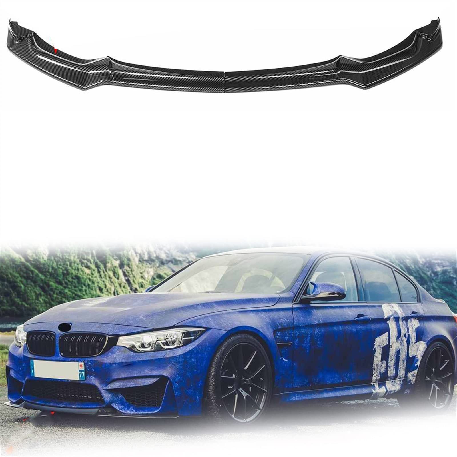 Kit de carrosserie look fibre de carbone pour pare-chocs de F80 M3 et F82 M4