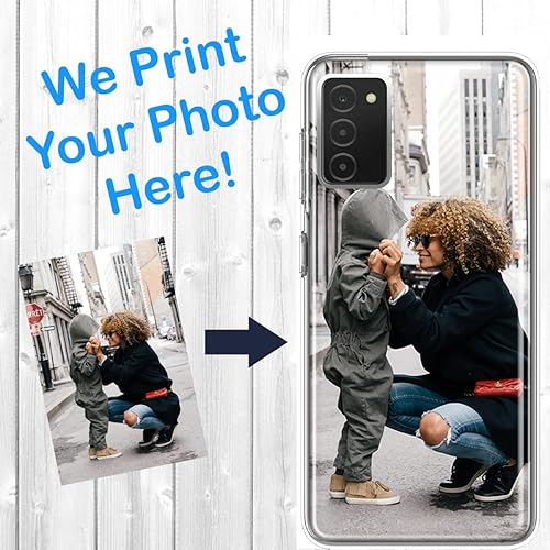 Miniatura 2 de MUNDAZE Funda personalizada con foto para Samsung Galaxy A03S - Diseña tu propia funda transparente