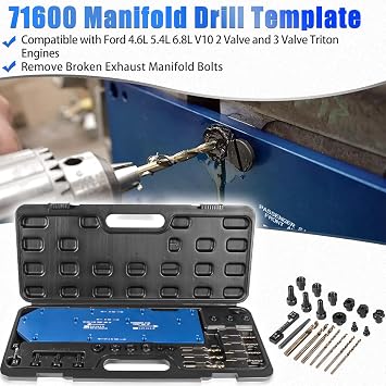 71600 Manifold Template Compatible with Ford 4.6L 5.4L 6.8L V10 2 Valve and 3 Valve Triton Engines