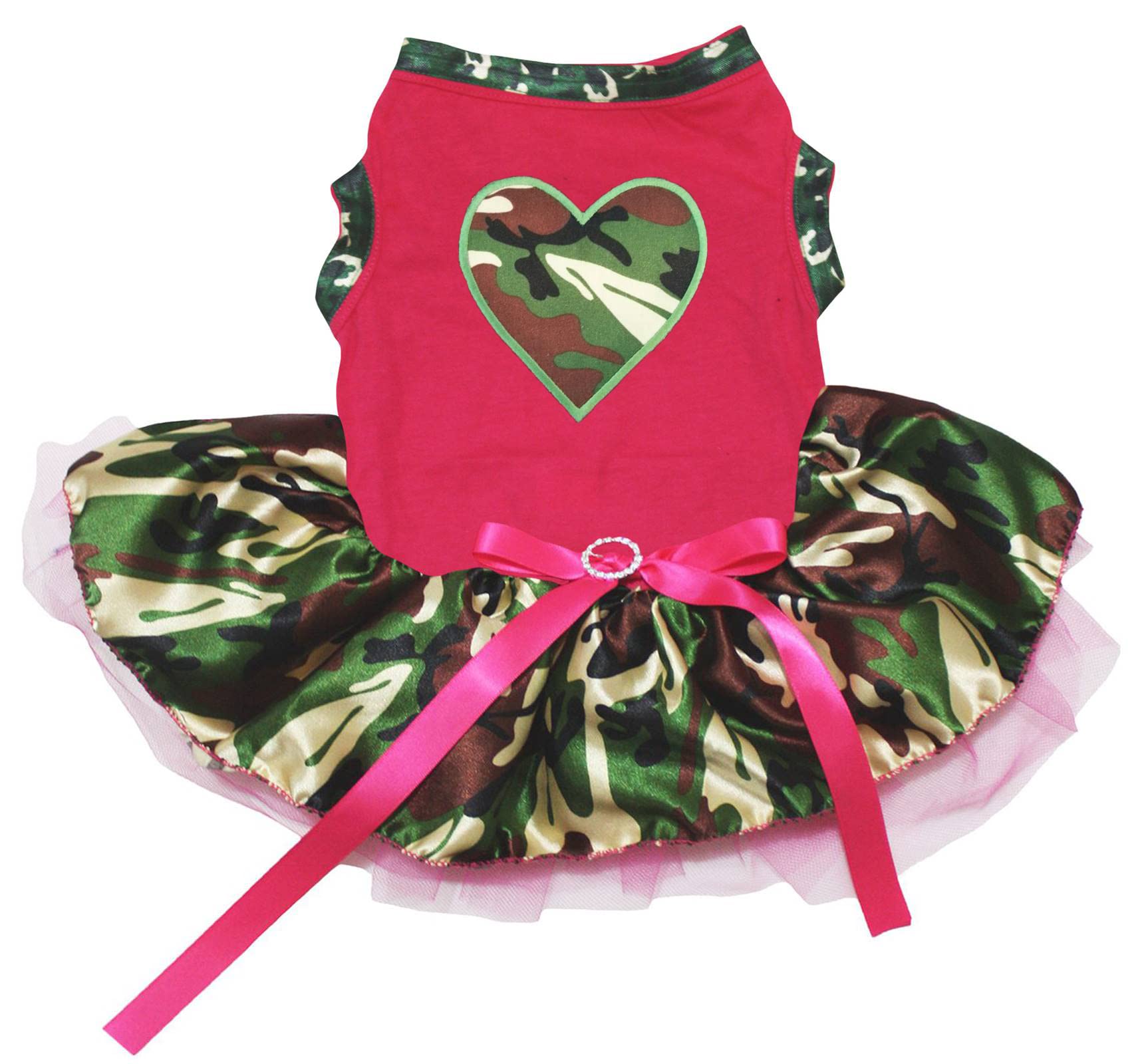 Robe pour chien XL rose fuchsia vêtement de printemps motif cœur