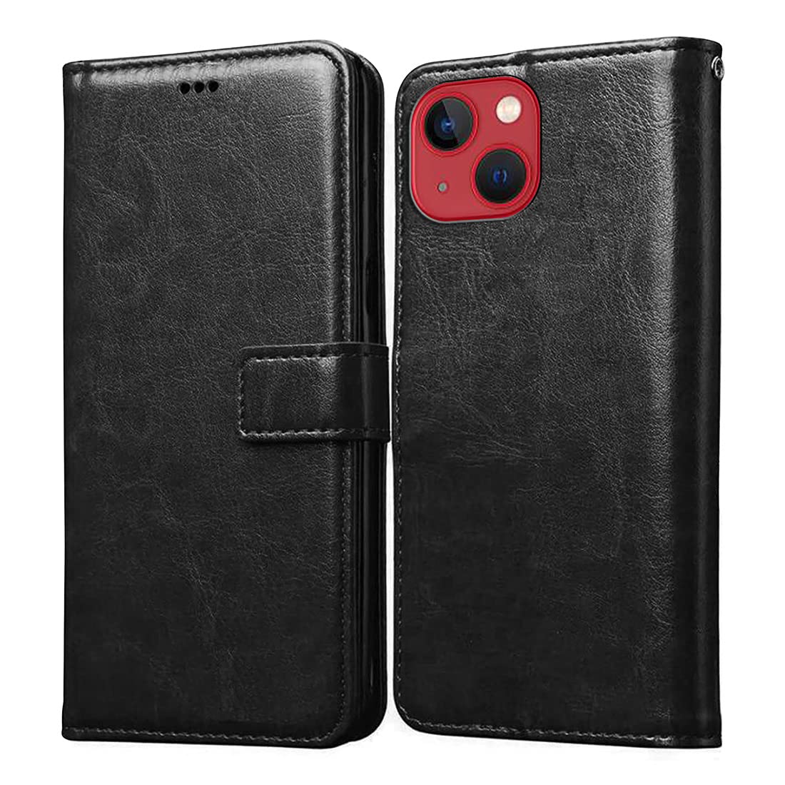 Casotec Flip Cover Back Case for Apple iPhone 13/14 | Premium Leather Finish | Inbuilt Pockets & Stand | Flip Cover Back Case for Apple iPhone 13/14 (Black) (B09S6MDVMW) Amazon Price History, Amazon Price Tracker