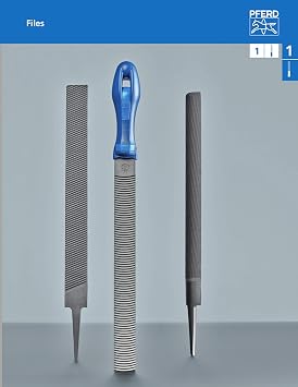 PFERD Replacement Depth Gauge File for the CHAINSHARP CS-X Chain Saw Sharpener, 1 pc. | 8 inch, second cut | 17310 - rectangular file with two cut sides