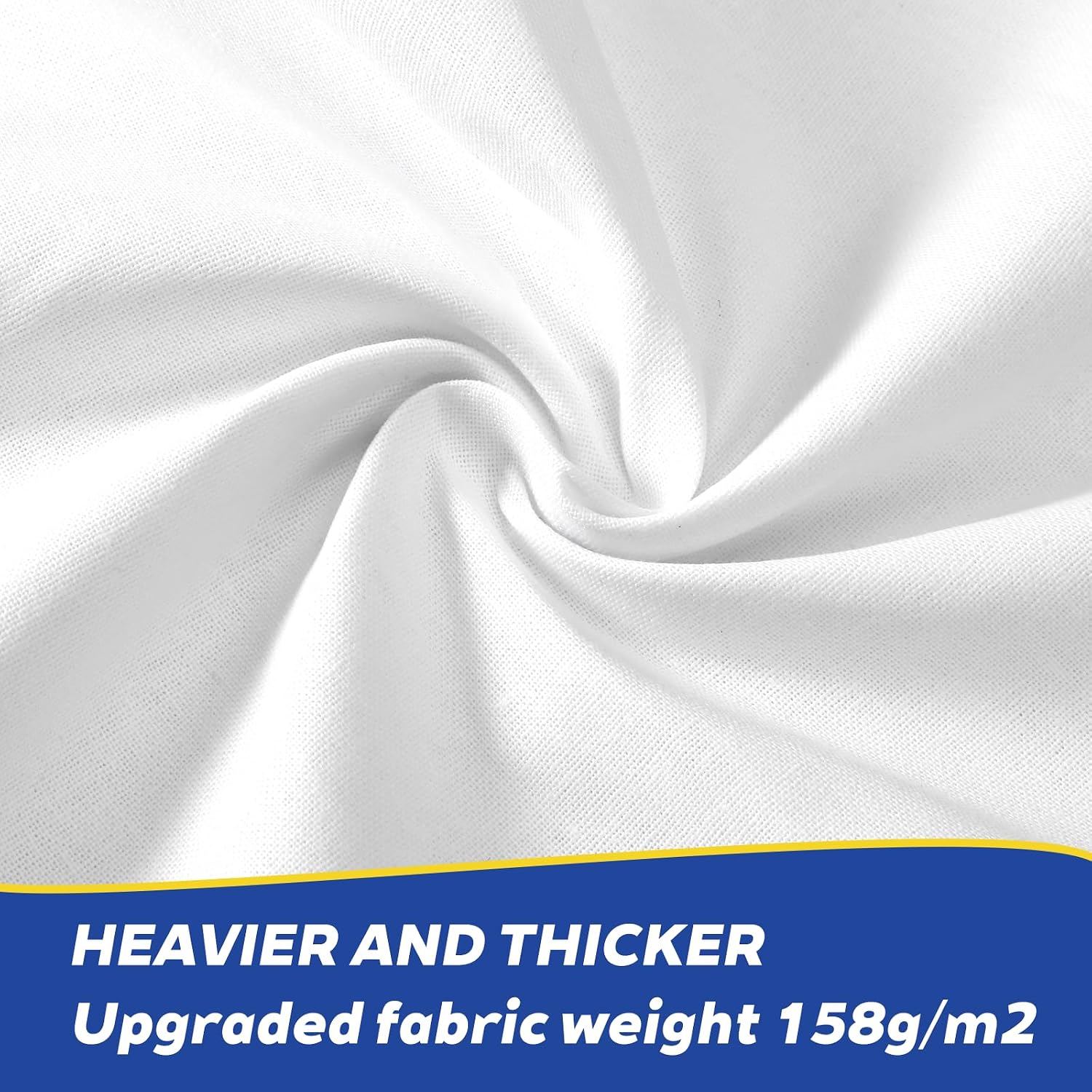 SHENLIU 100 Pcs 10x10 Inches Cotton Fabric Squares Precut Quilting Fabric Bundles White Layer Cakes Quilt Material for DIY Beginners Sewing Crafts Embroidery Patchwork Projects (White)