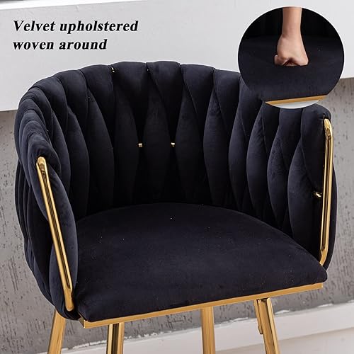 Miniatura 7 de DUOMAY Juego de 2 taburetes de bar giratorios modernos, taburetes de bar de altura de mostrador de 26 pulgadas, silla de bar de isla de cocina de