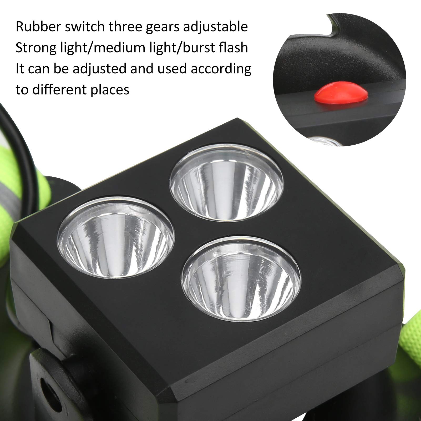 Pilipane Night Running Light USB Rechargeable Chest Warning Lamp LED Jogging Safety Light