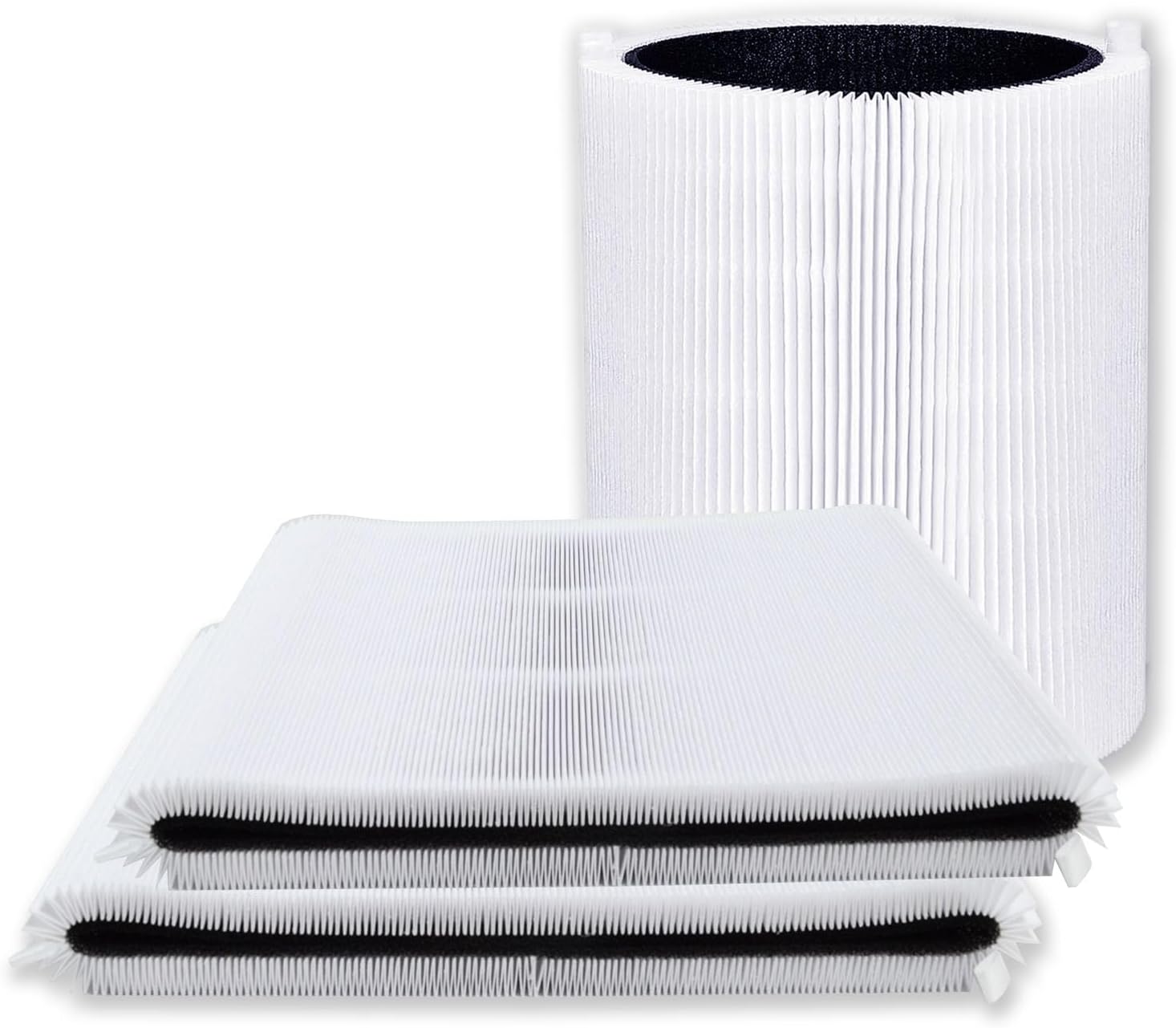 PUREBURG Replacement Filter Compatible with Nuwave OXYPURE HEPA 300 Air Purifier 47501 47502, 3-Pack H13 True HEPA & Activated Carbon 2-in-1 For Air Clean