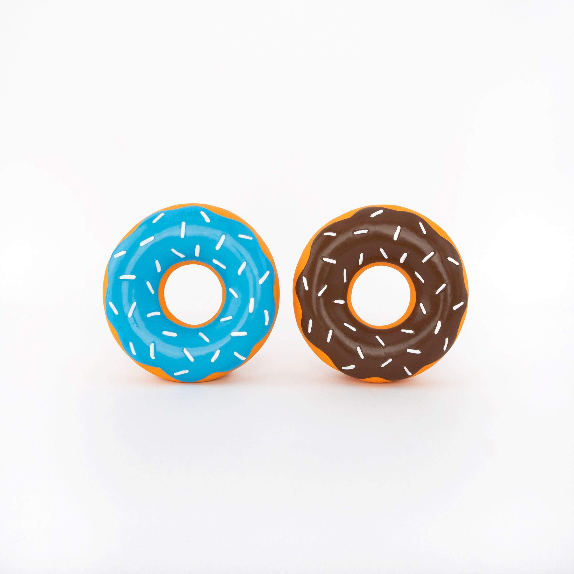 ZippyPawsLatex Donutz - Chocolate and Blueberry (2-Pack)