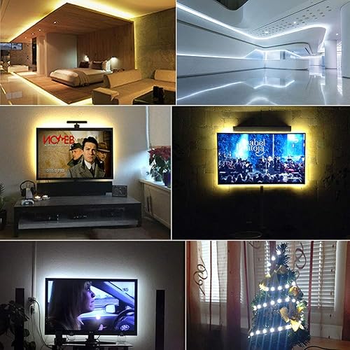 Miniatura 7 de XUNATA Tira de luces LED de 30000 lm, 16.4 pies COB DC12V luces LED, 528 LEDsm luz blanca 6000 K decoración no impermeable iluminación COB cinta