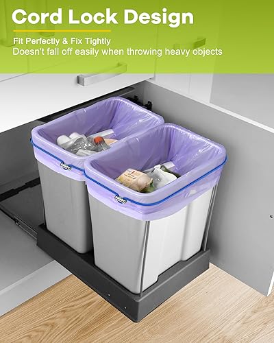 Miniatura 3 de Bandas de basura con diseño de Lord, bandas de goma ajustables para botes de basura grandes de 8 a 33 galones, bandas multifuncionales, bandas para