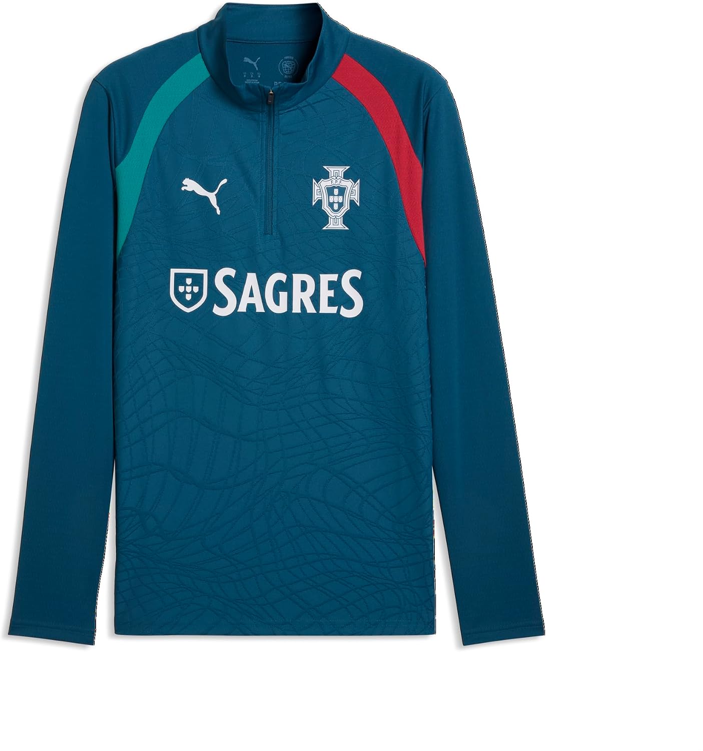Puma Men's FA Portugal Warm Up 1/4 Zip Top