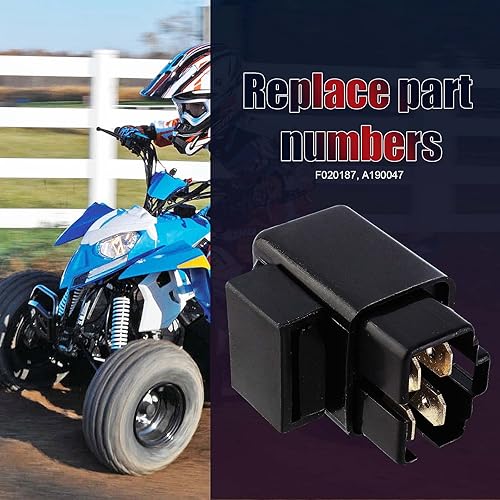 Miniatura 6 de Solenoide de relé de arranque compatible con Polaris Predator Scrambler Sportsman 50 90 50cc-90cc ATV Quad Scooter Dirt Bike