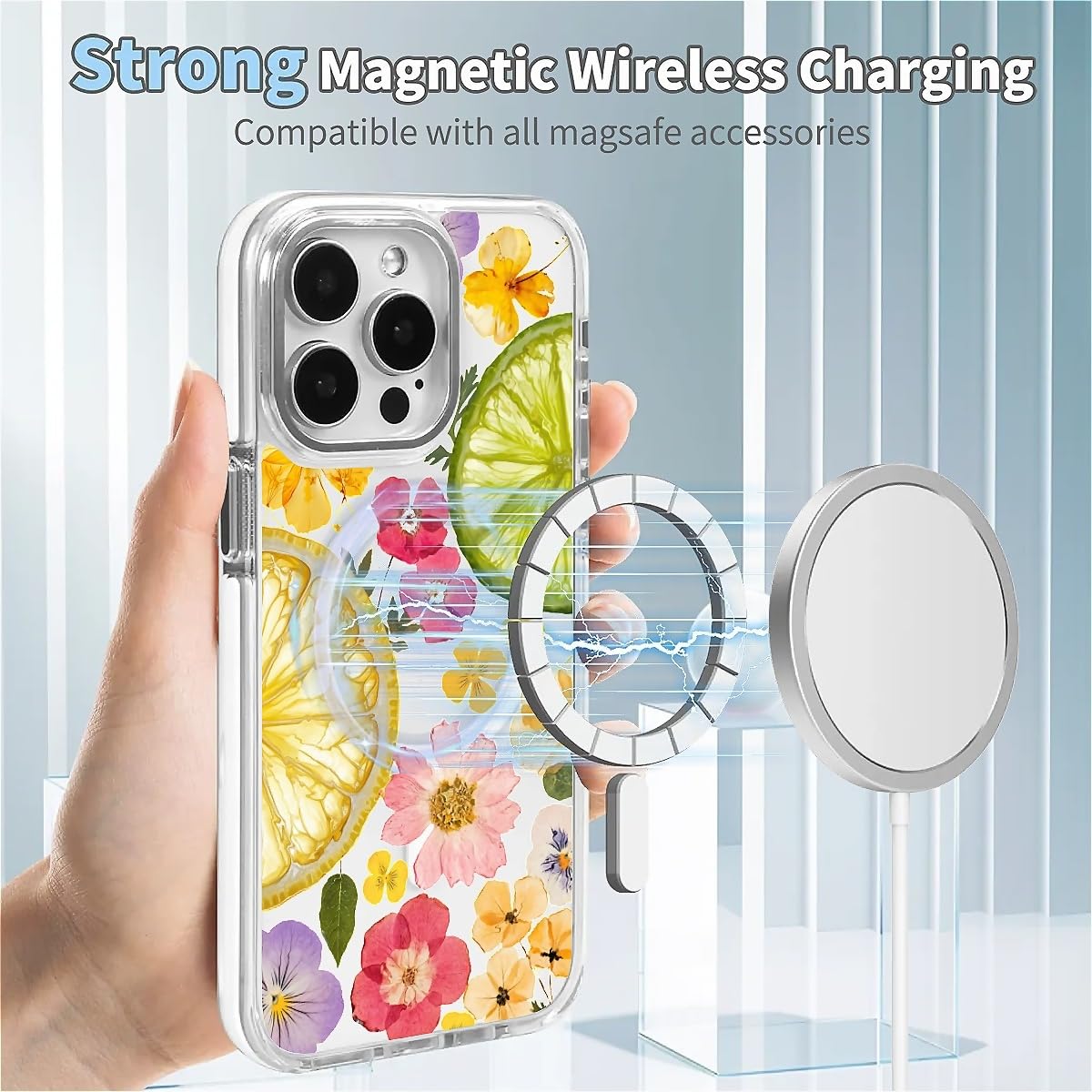 Amazon.co.jp: DAIZAG iPhone 13 Pro Max用磁気ケース、ドライフルーツ