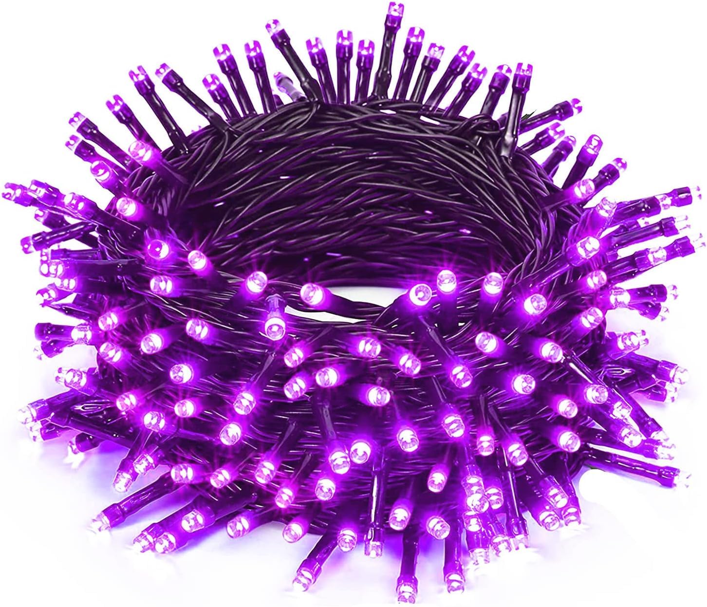HULUBO Solar Fairy Lights Outdoor,100m 1000 LED Solar Garden Fairy Lights Waterproof with 8 Modes Solar Decorative Lights for Garden,Patio,Balcony,Xmas,Wedding,Party (Purple)