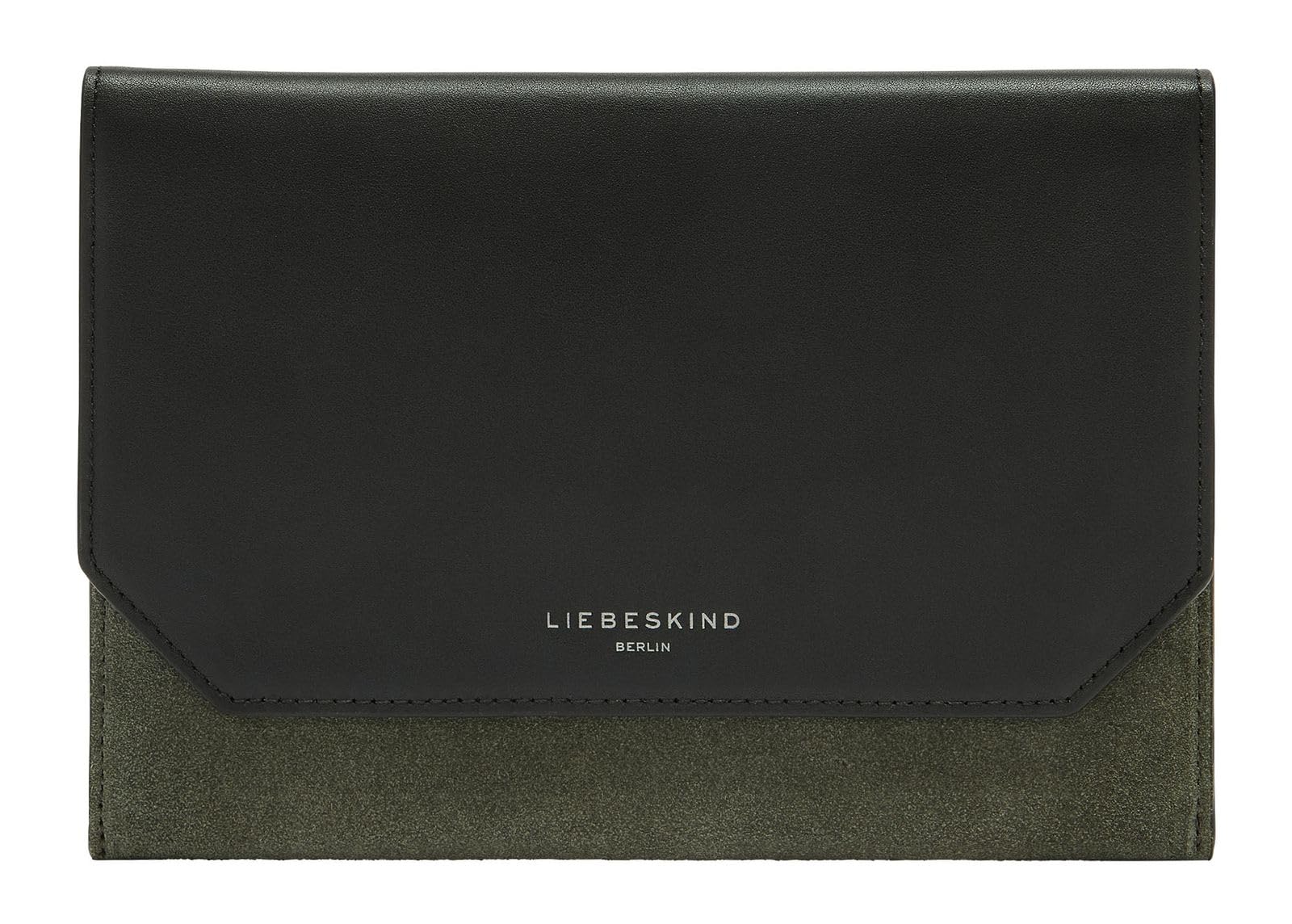 LIEBESKIND BERLIN clutch Lora Suede Pouch Cypress Green black dark green