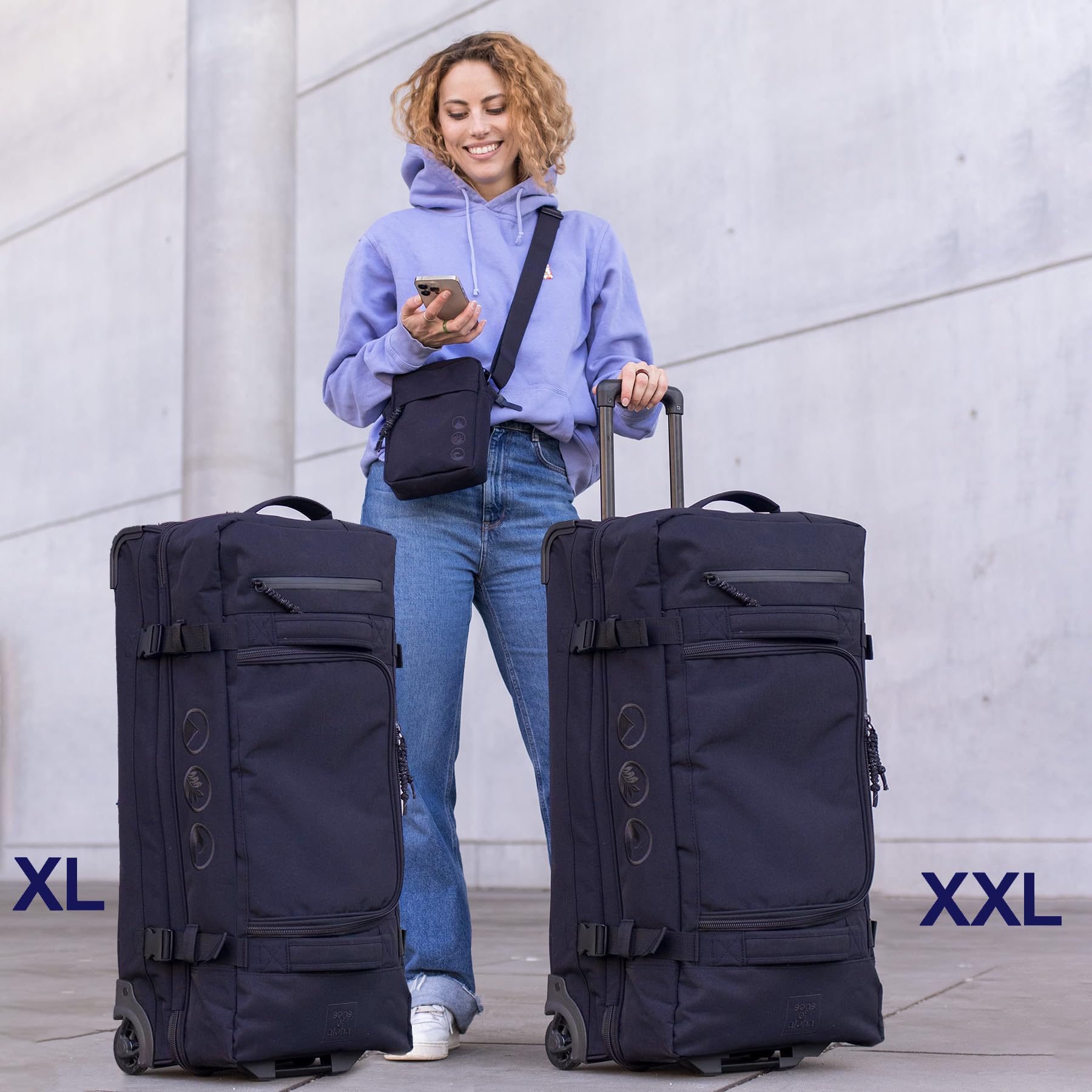 Gran Bolsa de Viaje con 2 Rollos de Kane Trolley Maleta de 80 cm Bolsa de Deporte Grande Trolley de Viaje