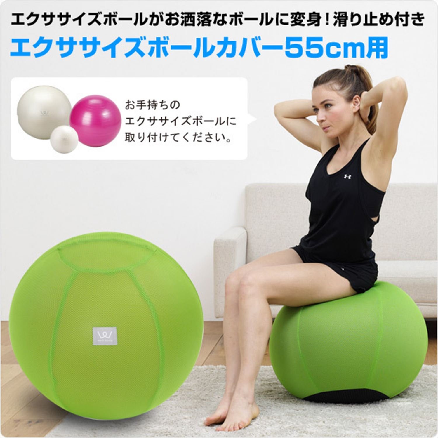Amazon | アルインコ(ALINCO) エクササイズボールカバー55cm用