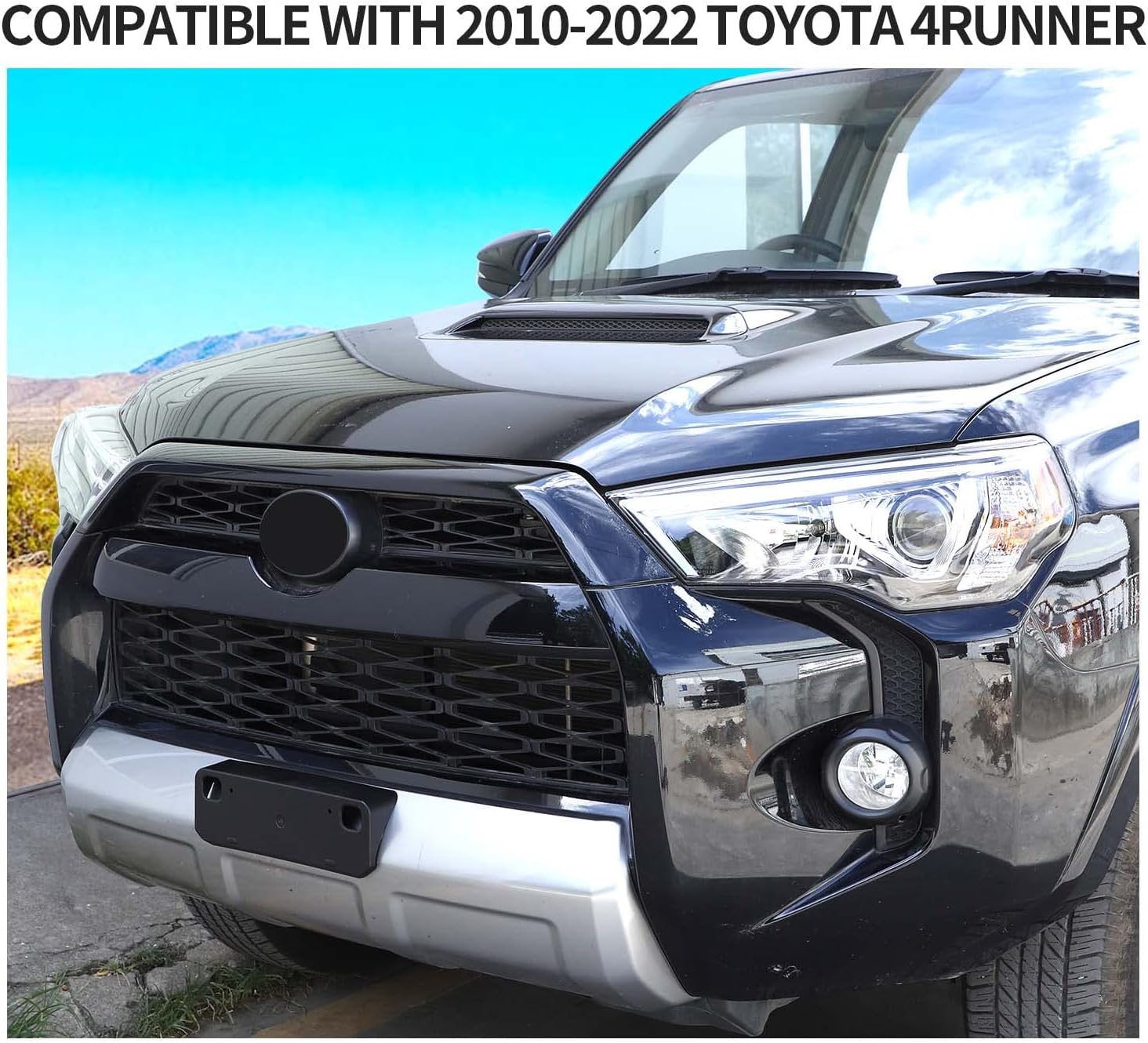 Voodonala for Toyota 4Runner 2010+ Front Plate License Bracket Front License Hanging Kits Compatible with Toyota 4Runner 2010-2020