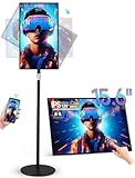 15&period;6" Digital Signage Capacitive Touchscreen Advertising Display with Adjustable Stand&comma; 10000mAh Battery&comma; Android 11 Commercial LCD Monitor with Auto Play&comma; Wireless Screen Mirroring&comma; 4&plus;64GB