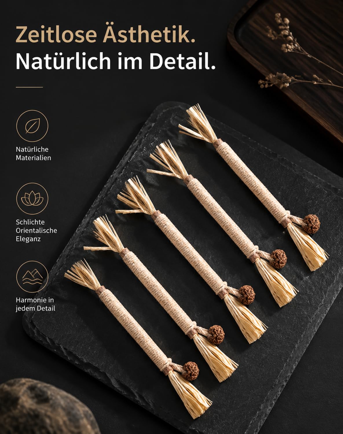 Kuro Sticks Katze Silvervine，Brown 30pcs