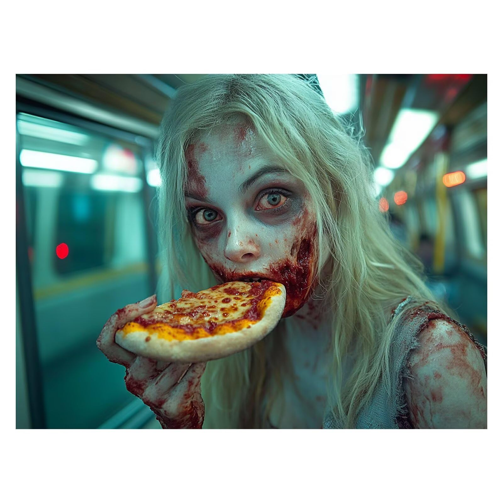 Peinture Numero Adulte Zombies DIY Toile Peinture Colorée 80x60cm ZSHS2406