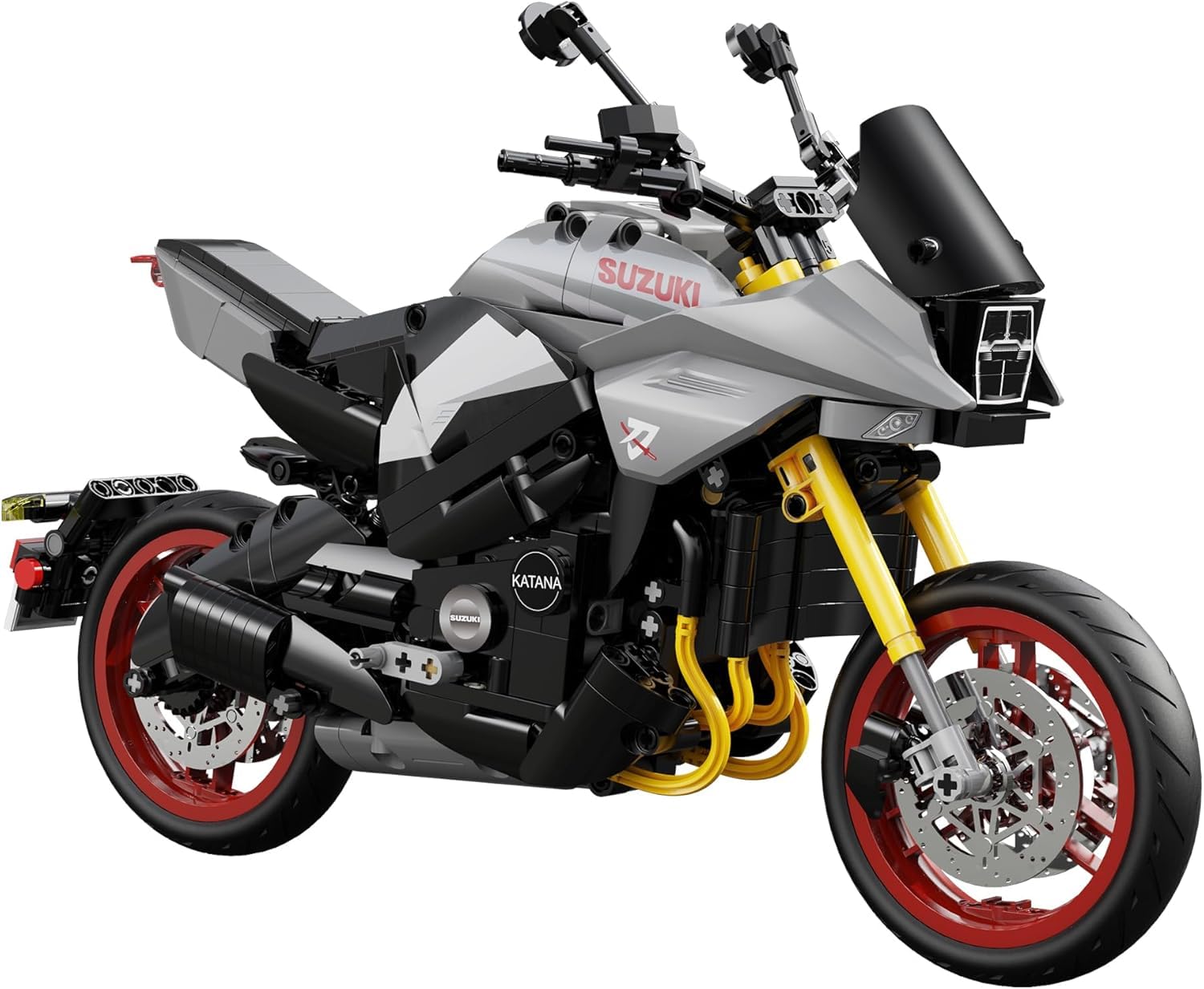 Cada Suzuki CATANA 2022 - Kit de construction - Moto de route - Gris-noir - 1104 pièces - + 8 ans - Échelle 1:6 (DEQUBE 927DE59021)