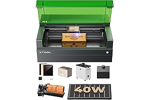 xTool S1 40W 40000mW Rotary Kit for Engraving and Cutting