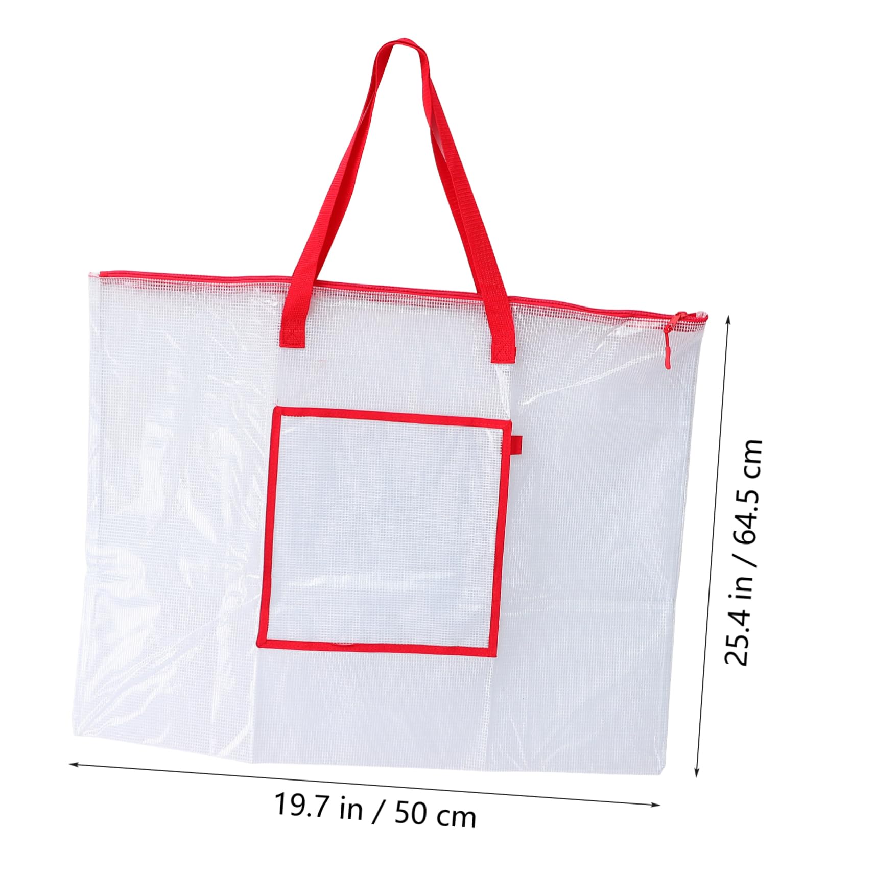 Homoyoyo Large Poster Bag for Teachers Dustproof Bulletin Board Holder Zipper Handle for Art Charts