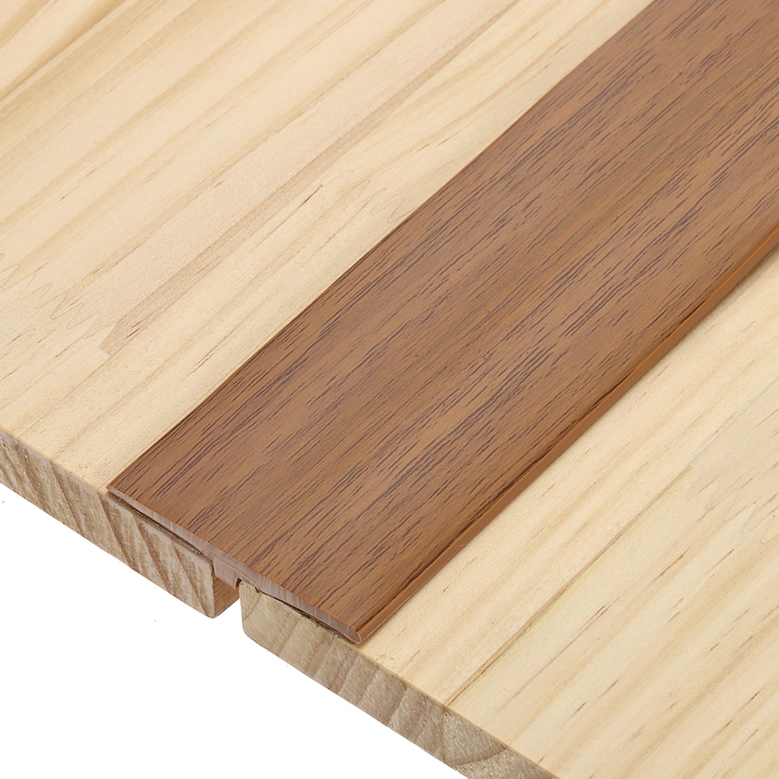 sourcing map T-Molding Transition Strips, 150cm x 5cm (L x W) PVC Floor Flat Divider Strip Self Adhesive Vinyl Flooring Edging Trim for Joining Floor Gaps Doorways, Yellow โ image 1