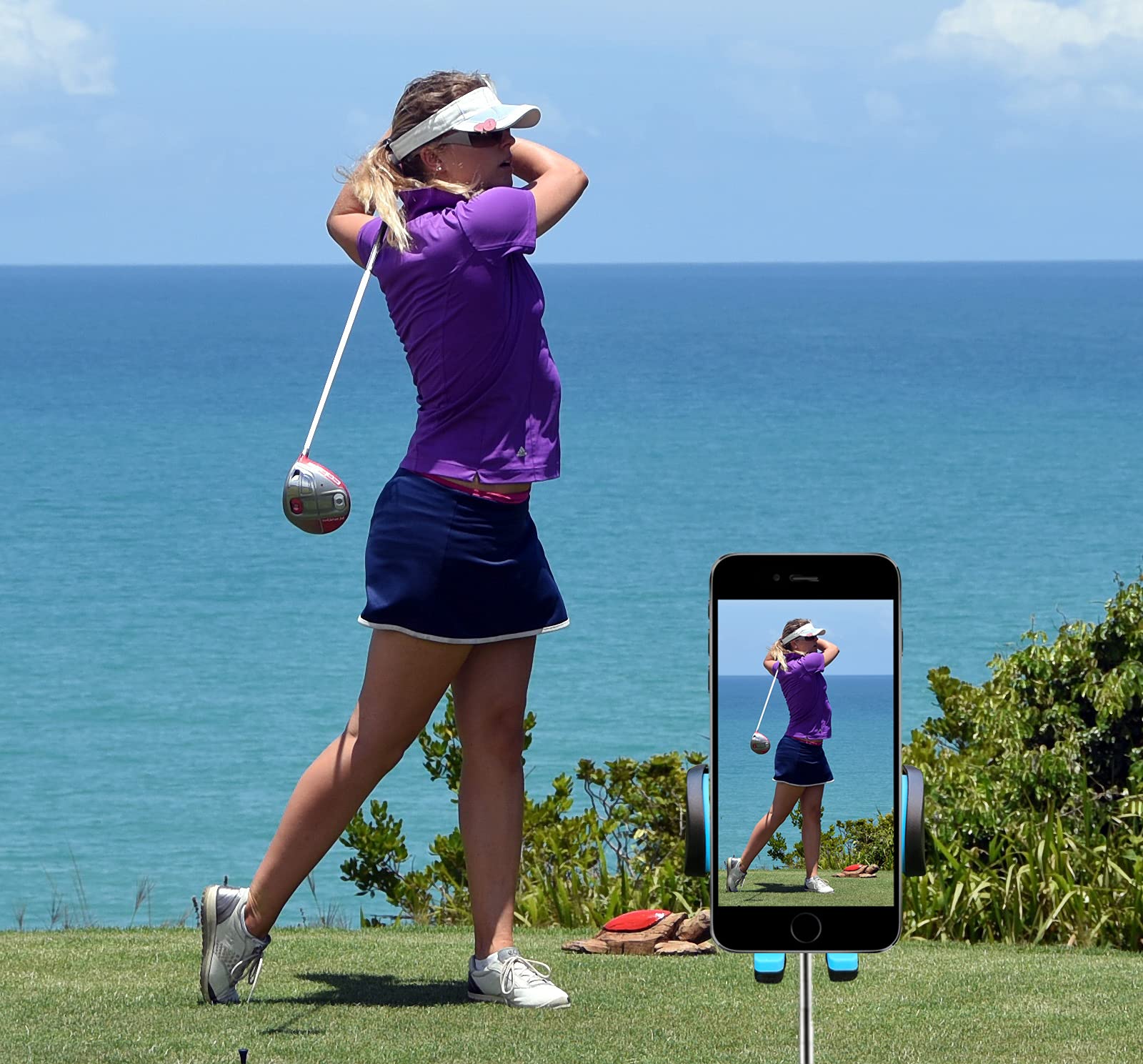 Buy UEVERHI Record Golf Swing, 360 Degree Rotatable Golf Phone Holder