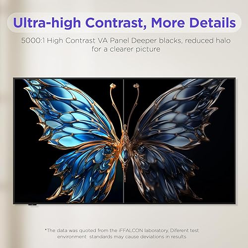 Miniatura 7 de iFFALCON Smart TV Class QLED 4K de 55 pulgadas, marco de fotos ultrafino, 144Hz, HDR, modo artístico con arte AI, amplia gama de colores, Dolby