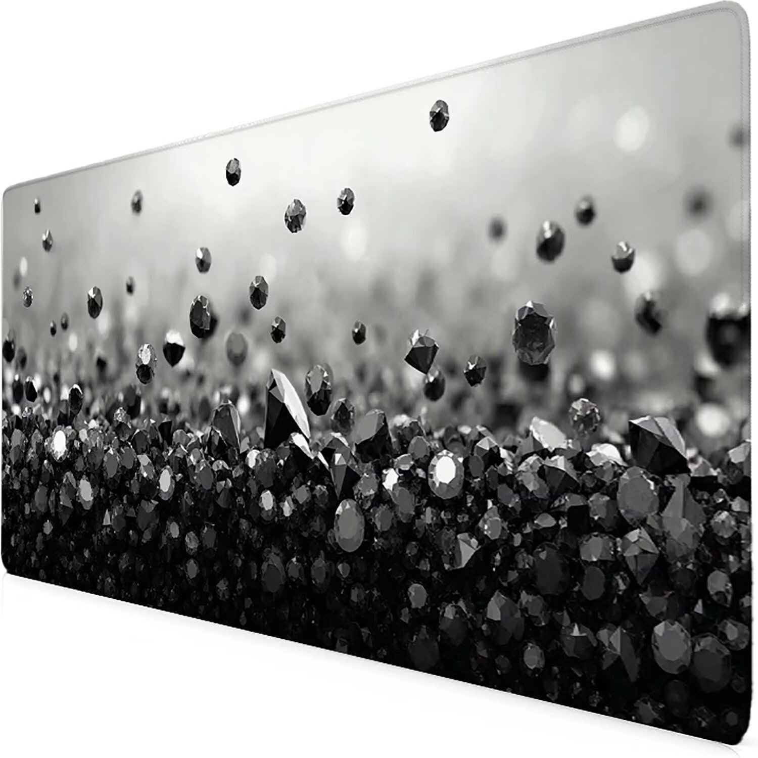 Tappetino Mouse XXL 1000x500mm Nero Mousepad Calcolo Tappetino Scrivania Grande, con base in Gomma Antiscivolo, Impermeabile Sottomano Scrivania, Computer, Ufficio, Accessori Gaming Mouse Pad 5-262b