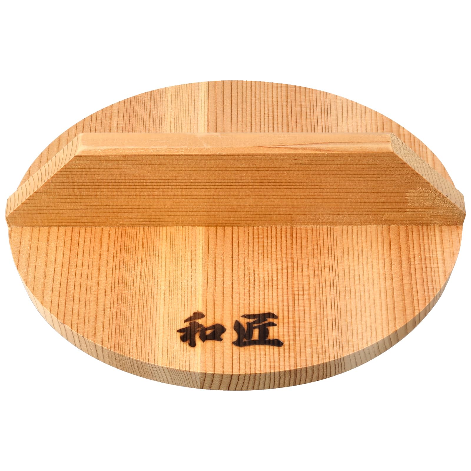 Zen Table Japan Brown Washo Kiso Sawara Japanese Cypress Wooden Drop Lid Otoshibuta Made In Japan (Small 6.3" (16 Cm))