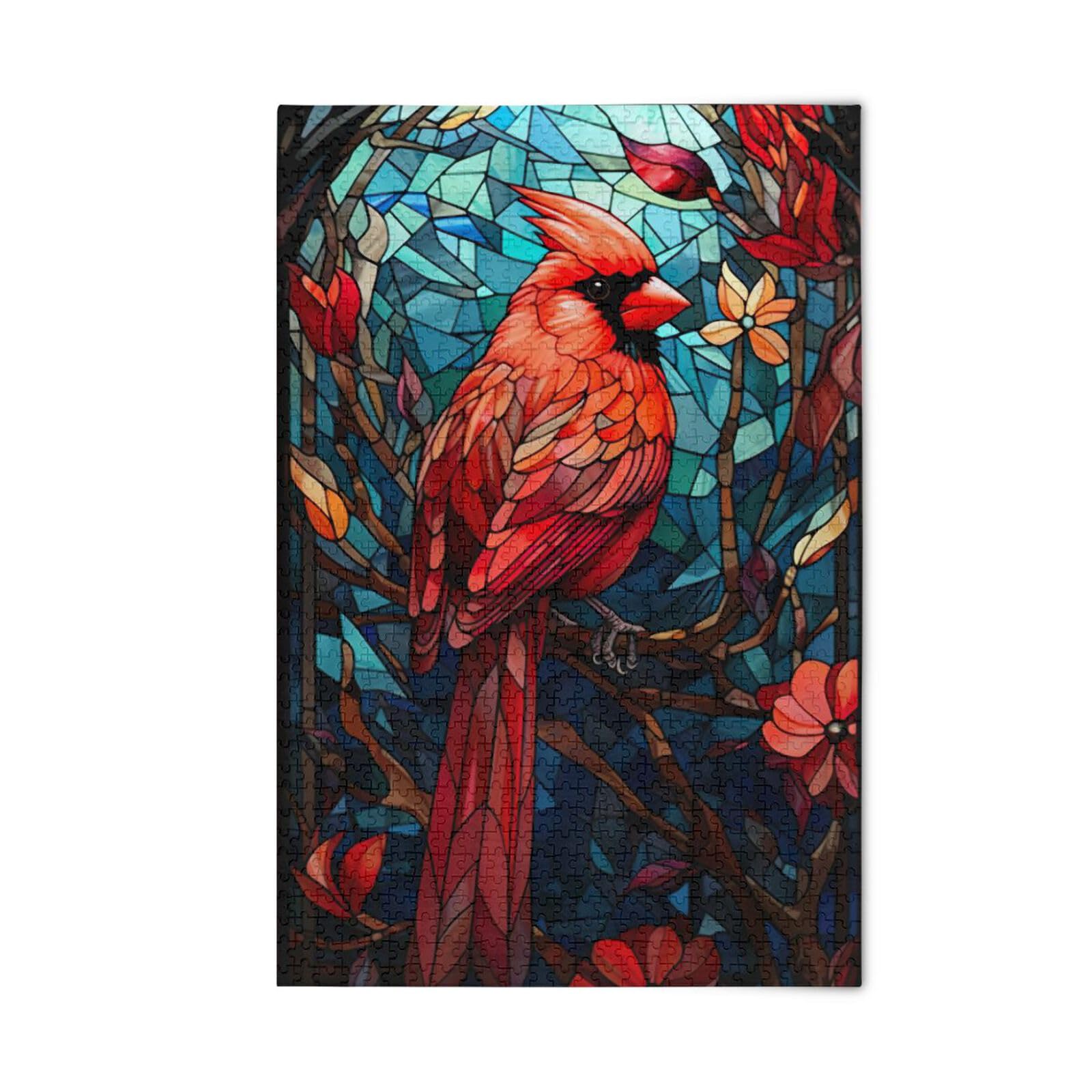 Cardinale puzzle per adulti 1000 pezzi, puzzle colorato con borsa in rete, puzzle educativi per l'apprendimento per regalo 2012553