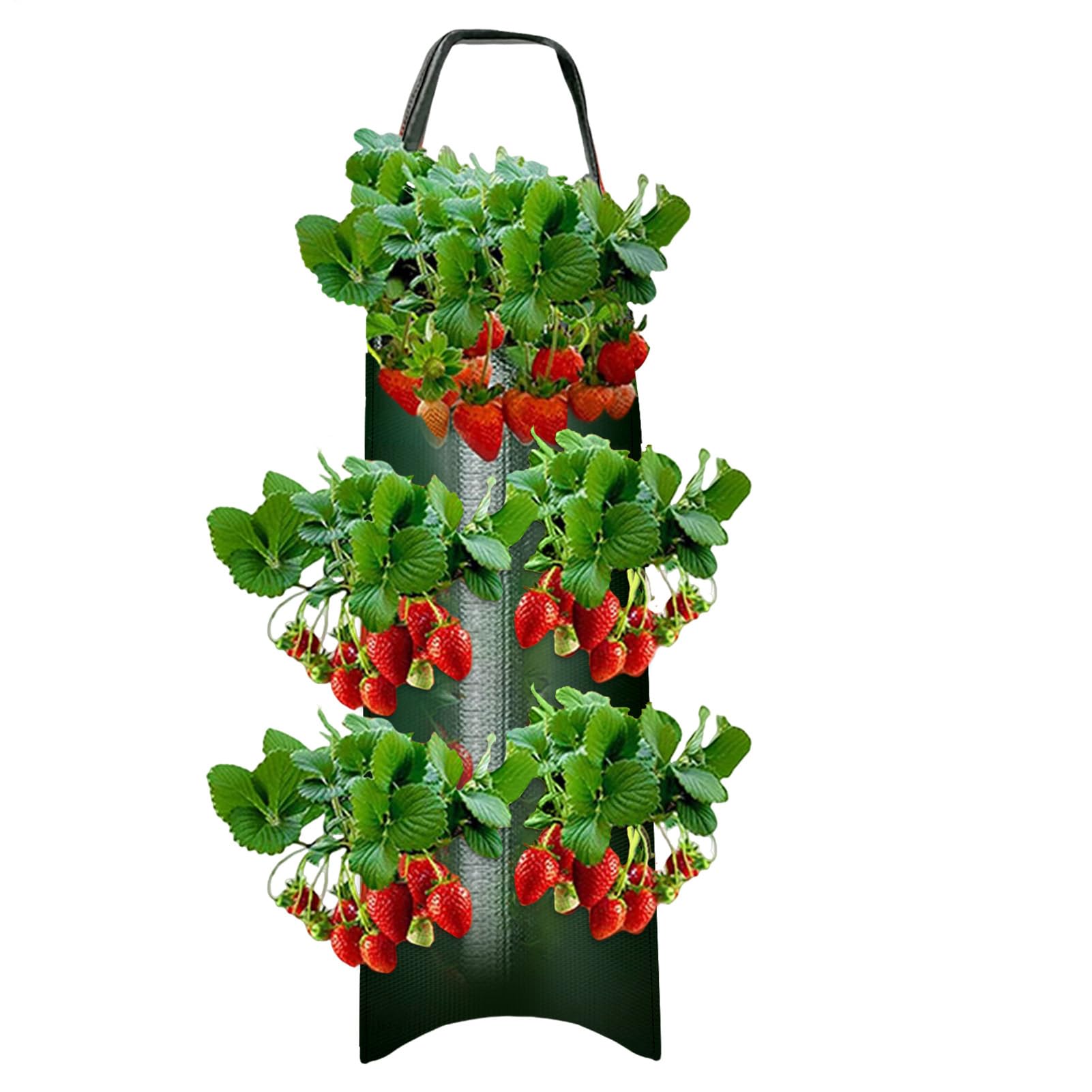 Vesidoloy Hanging Strawberry Planter - Floating Fabric Aeration Pouch, Vertical Potato Grow Bags, Gardening Bags For Tomatoes, Roses, Carrots, Potatoes, Strawberries — image 1
