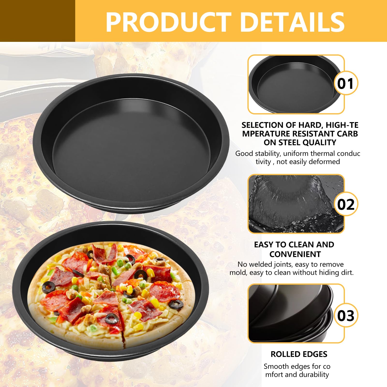 Acquista Set di teglie da cucina rotonde da 5 pezzi, antiaderenti, a forma di molla, per torte in Italia a partire da 8.39