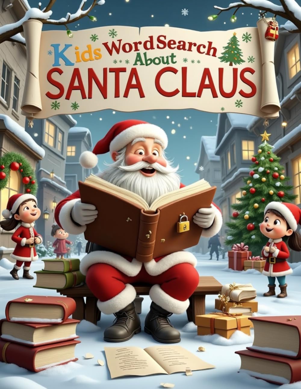Kids Word Search About Santa Claus: Festive And Fun Santa Claus Word Search Puzzles For Kids