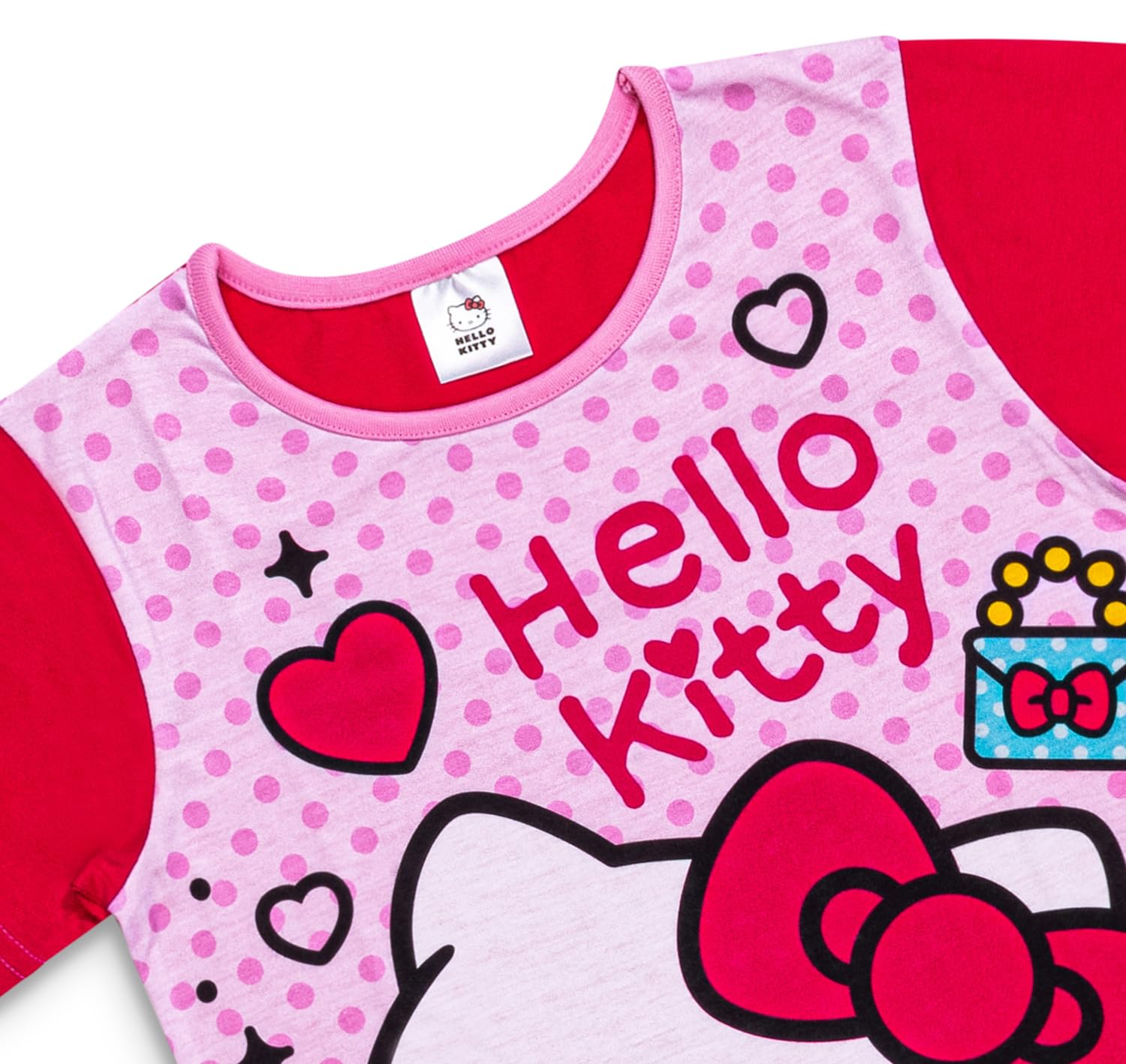 Hello Kitty Pyjama | Pyjama pour fille | Ensemble de pyjama pour filles | Vêtements de nuit officiels pour enfants de 4 à 14 ans